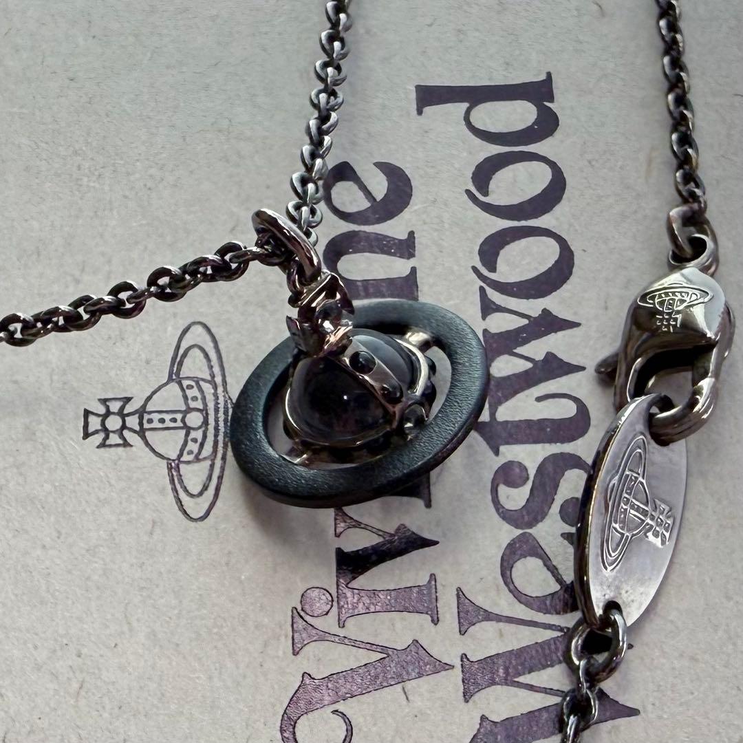 公式完売/未使用正規品 VivienneWestwoodプチ/黒サテライトオーブ