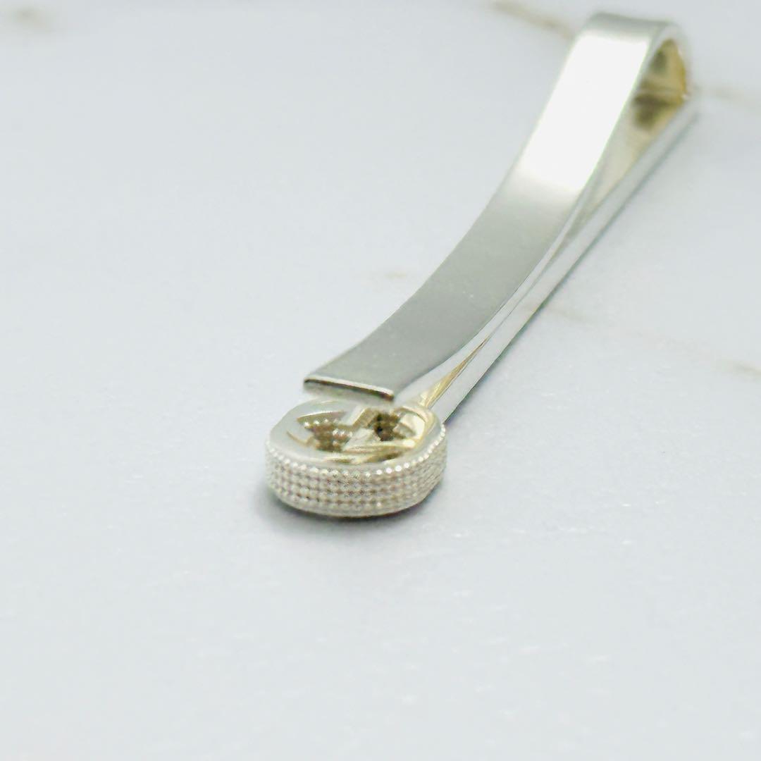 GUCCI　グッチ　インターロッキング　GG　シルバー　ネクタイピン　Ag925