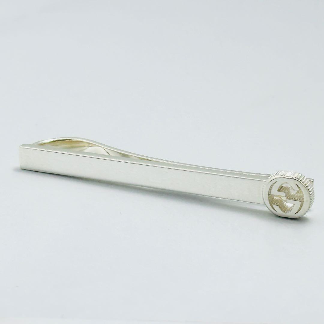 GUCCI　グッチ　インターロッキング　GG　シルバー　ネクタイピン　Ag925