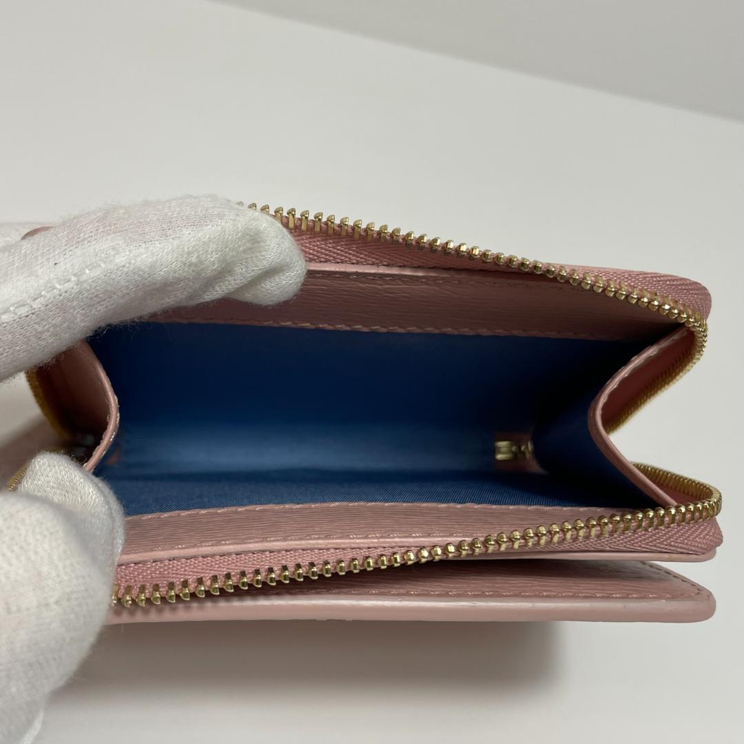 グッチ 772639 ミニウォレット 二つ折り財布 ピンク MBZ087