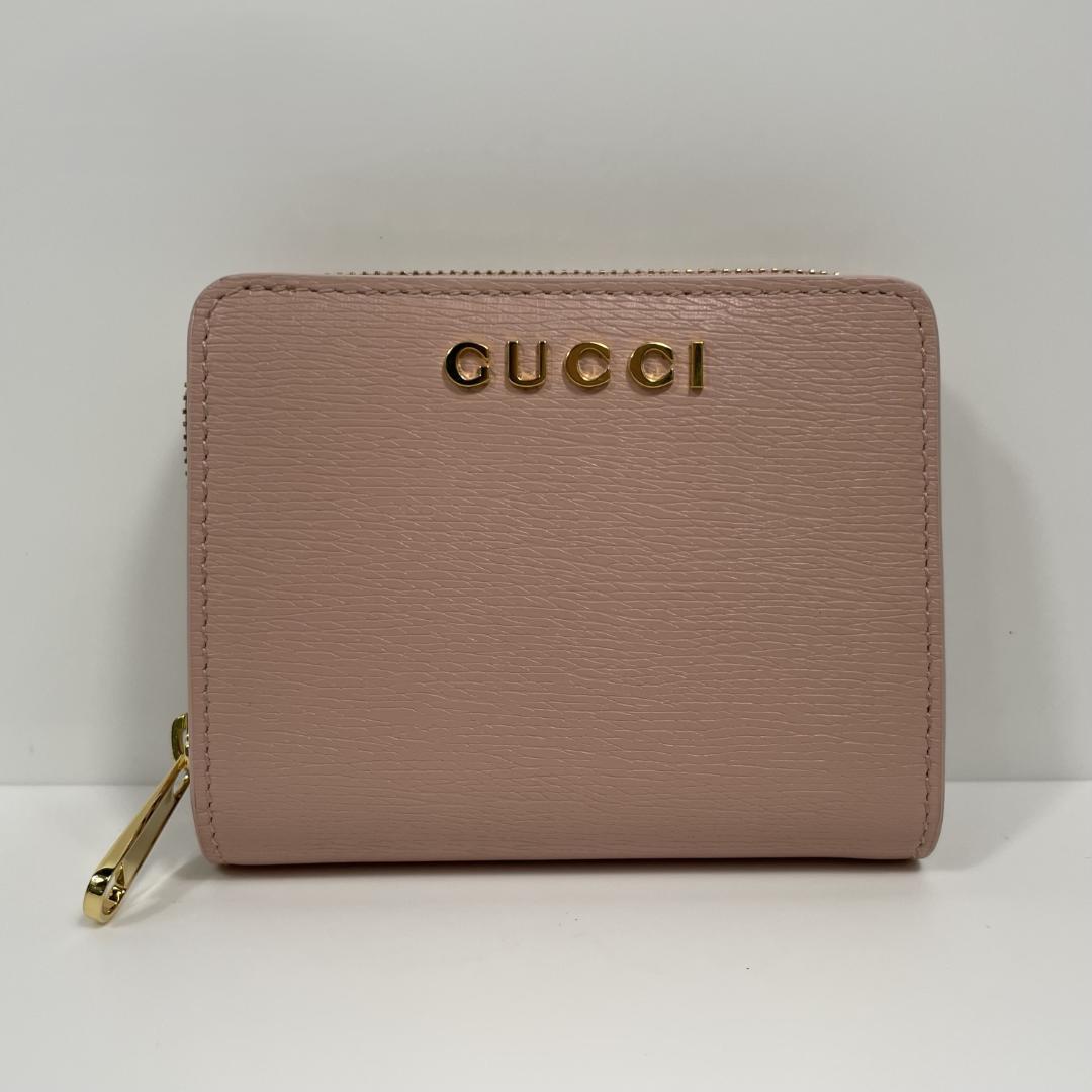 グッチ 772639 ミニウォレット 二つ折り財布 ピンク MBZ087