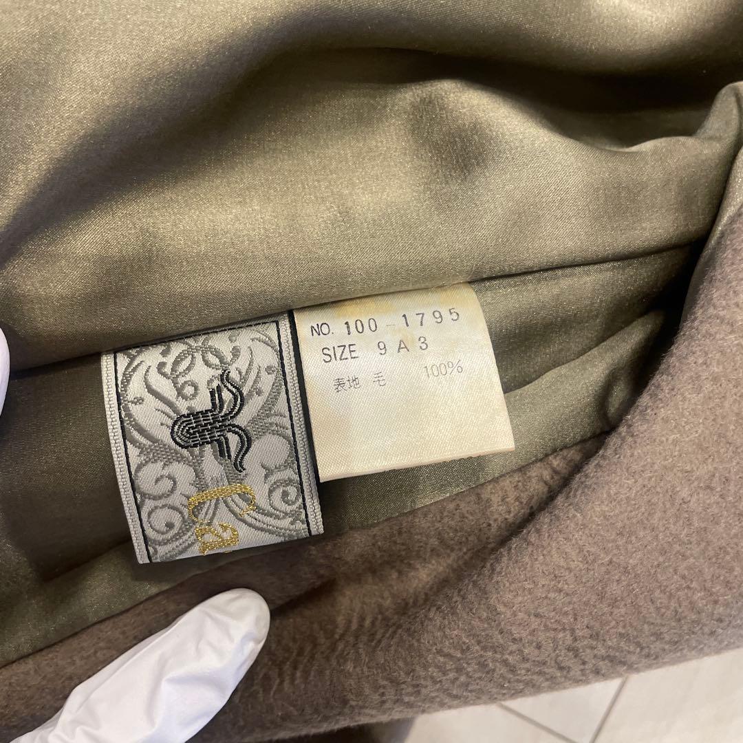 ❤️極美品✨【Cremona】カシミヤ100%ロングコート オリーブ　サイズ9