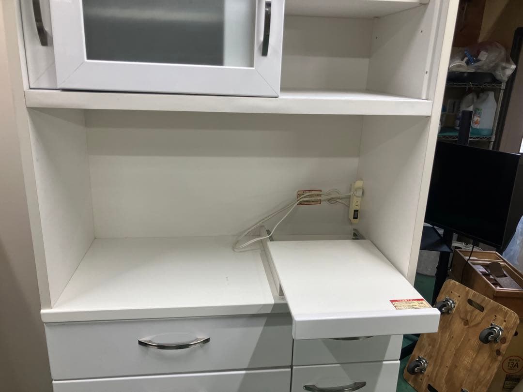 大阪引取限定　FRIA-90KB-WH 食器棚 ホワイト