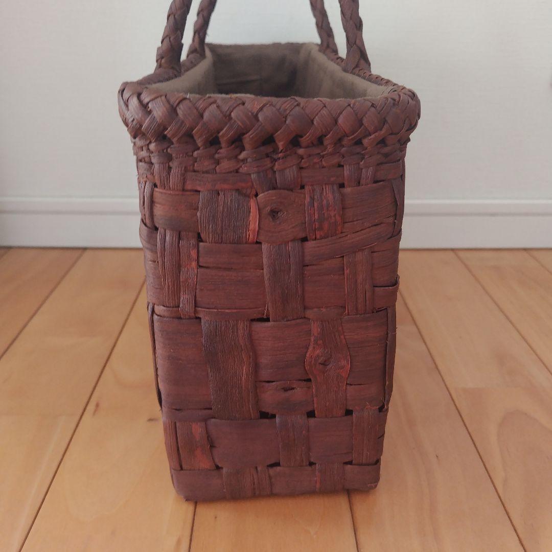 国産　山葡萄かごバッグ