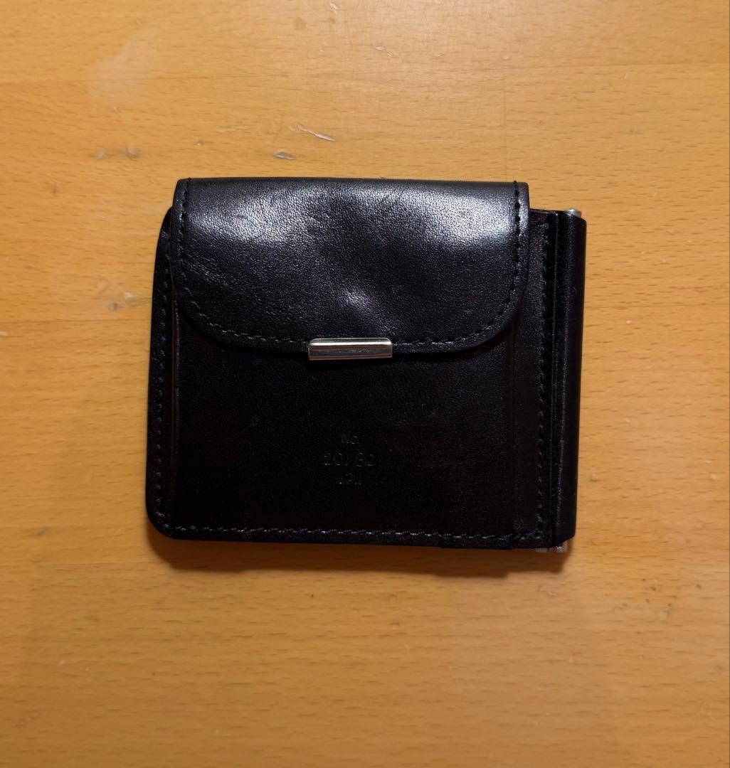 『美品』20/80 財布 マネークリップ　ブラック　レザー