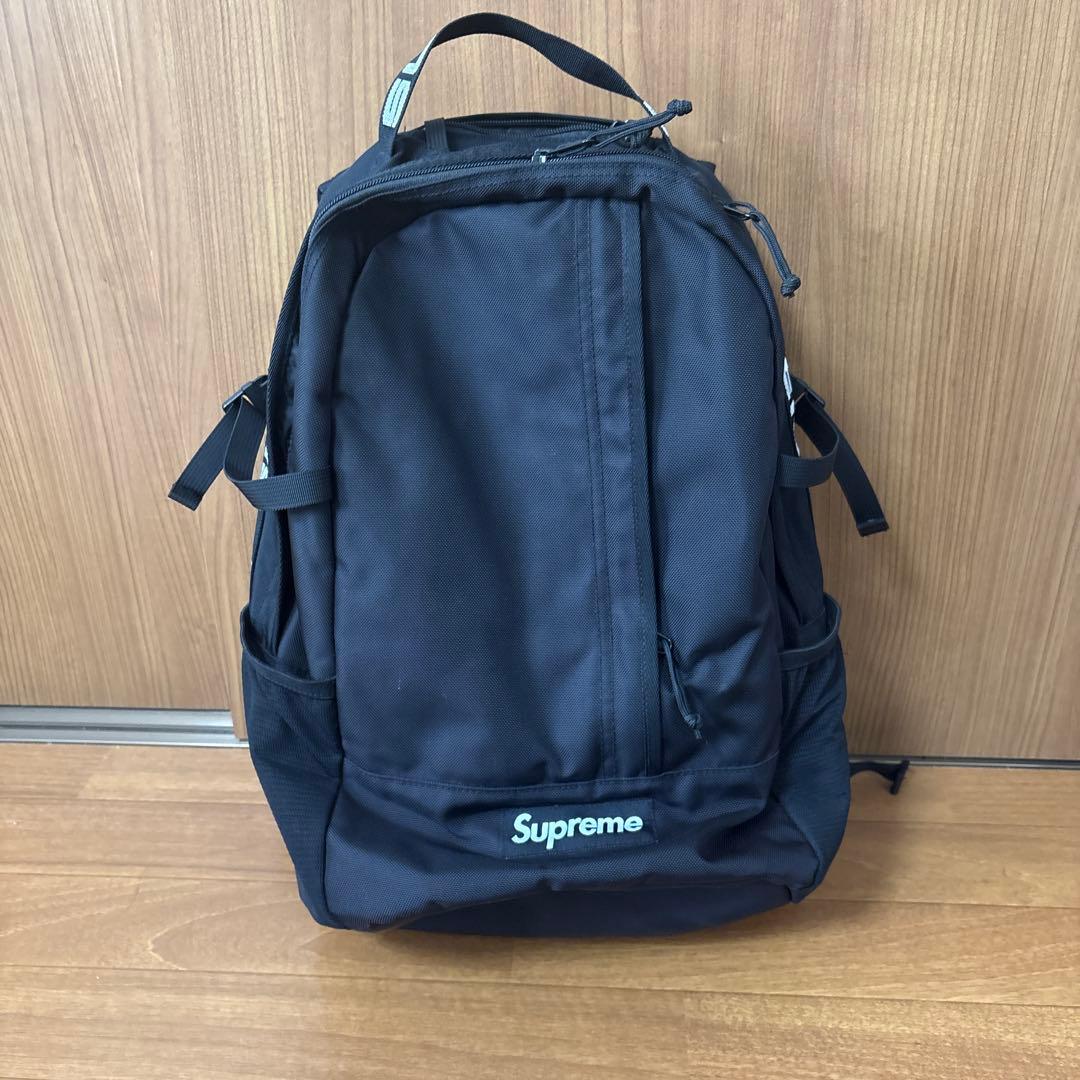 Supreme ブラック リュック18ss
