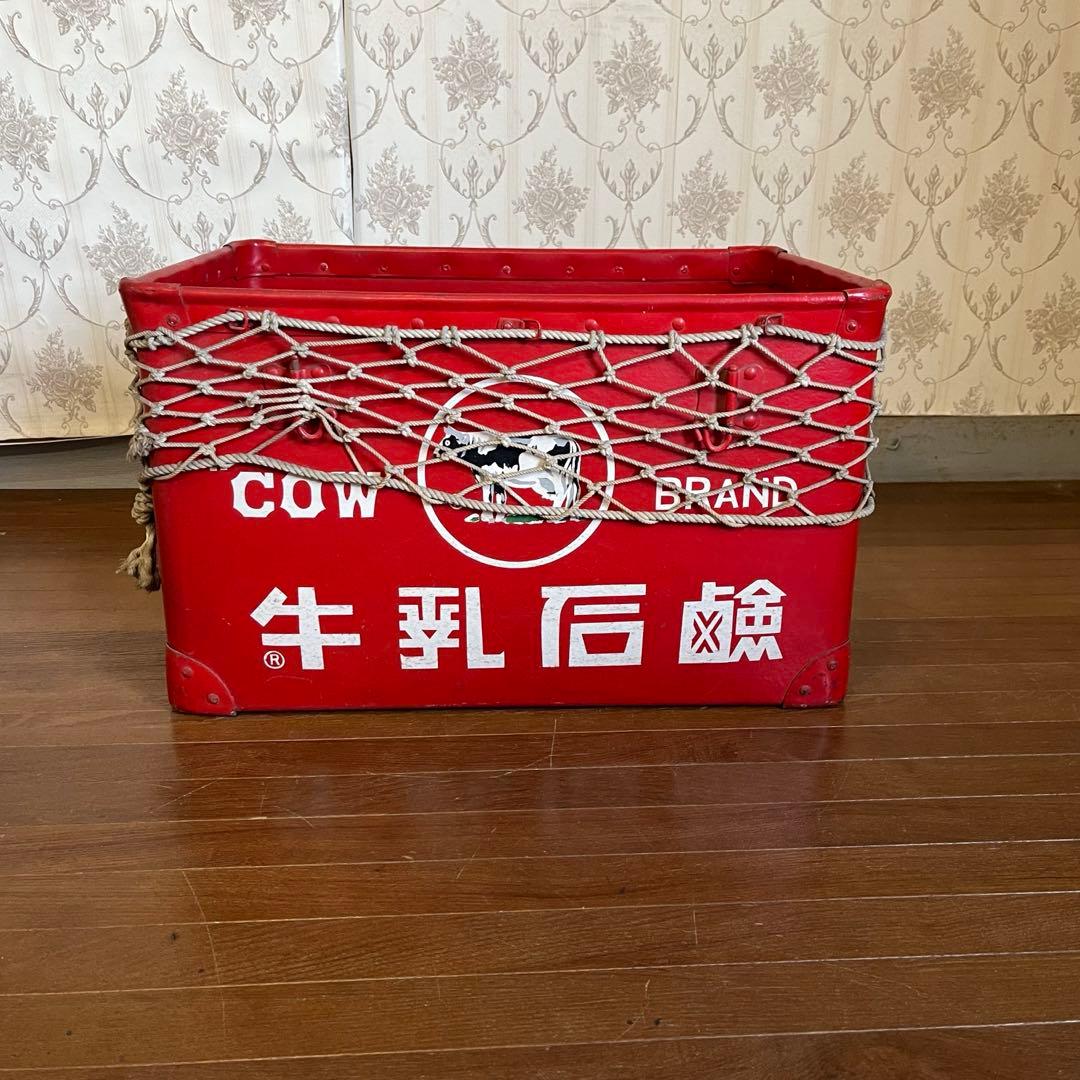 【アンティーク】牛乳石鹸 ボテ箱 COW BRAND 昭和レトロ ノベルティ