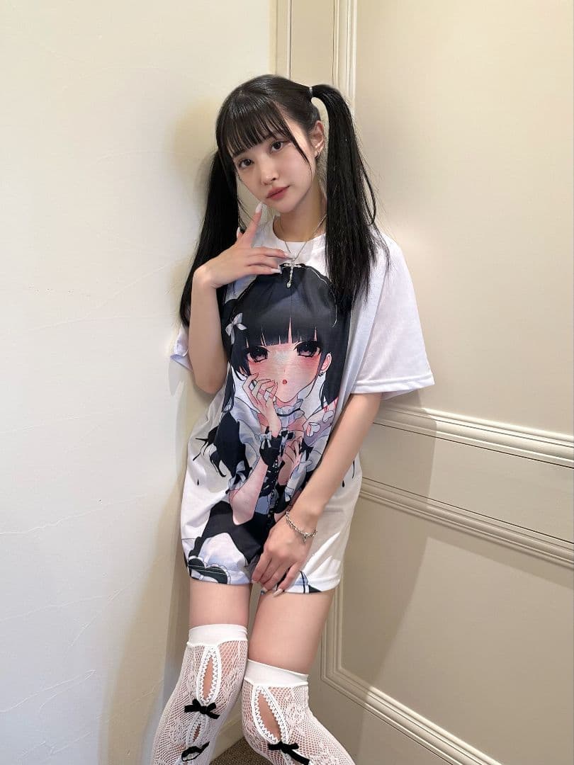 れいりえ　黒宮れい　ビビちゃんイラストTシャツ