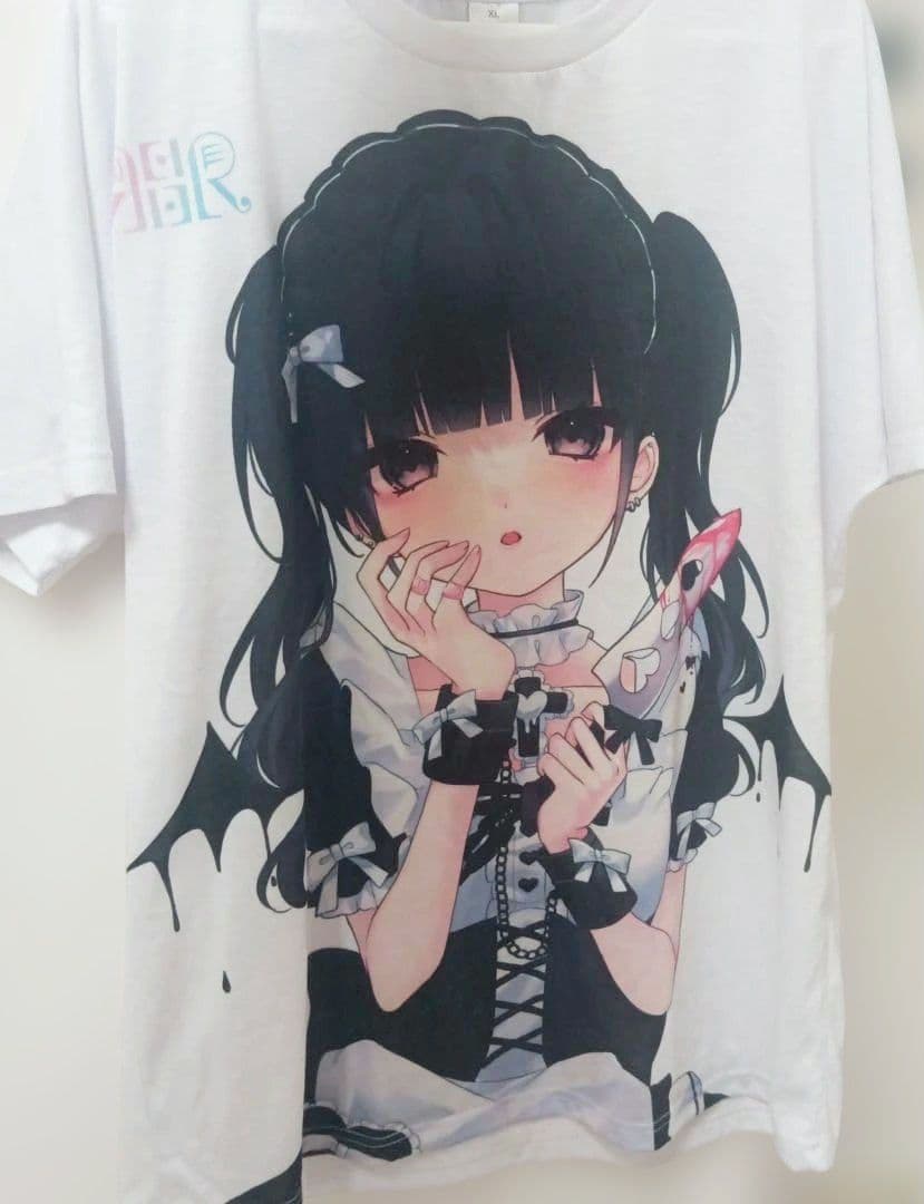 れいりえ　黒宮れい　ビビちゃんイラストTシャツ