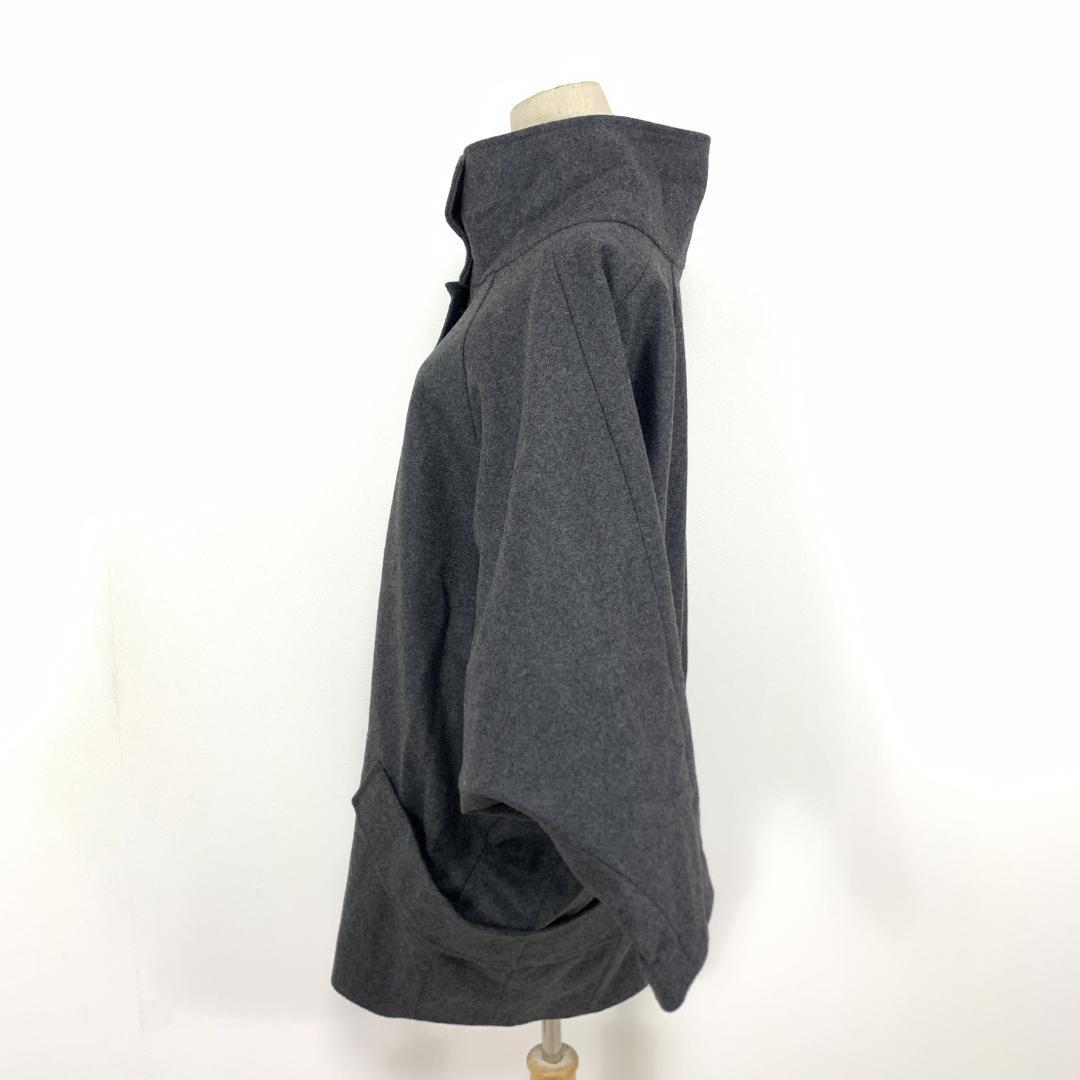 LA9416 マックスアンドコー ドルマンスリーブコート グレー ウール 38
