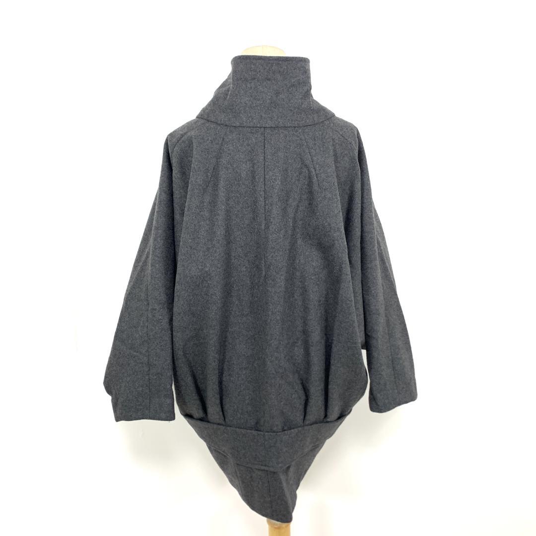 LA9416 マックスアンドコー ドルマンスリーブコート グレー ウール 38