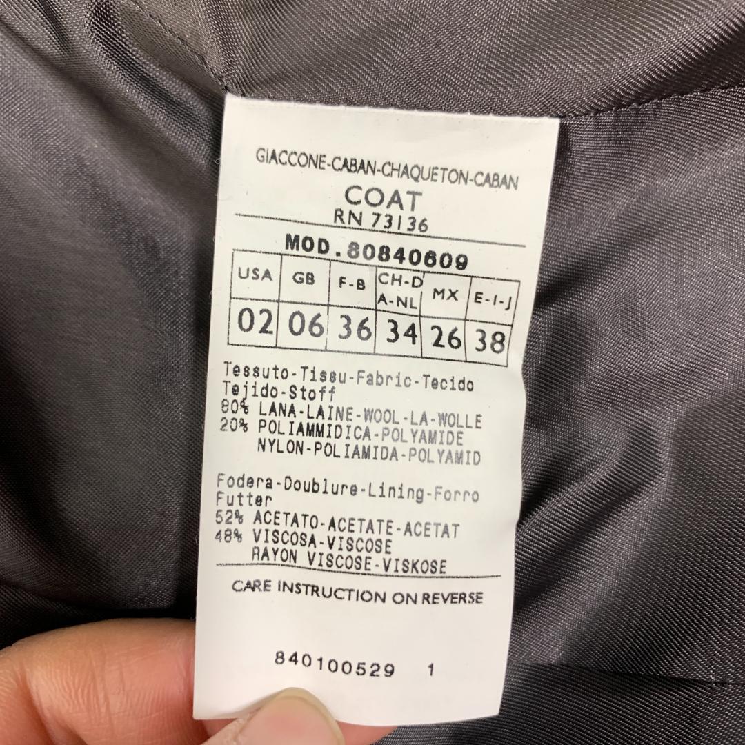 LA9416 マックスアンドコー ドルマンスリーブコート グレー ウール 38