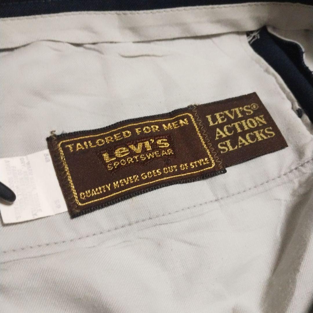 80s levis Action Slacks ネイビー w36 アクスラタロン