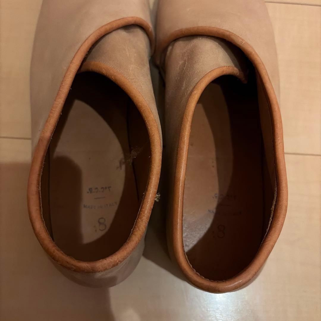 マル7CCR レザースリッポン バケッタレザー