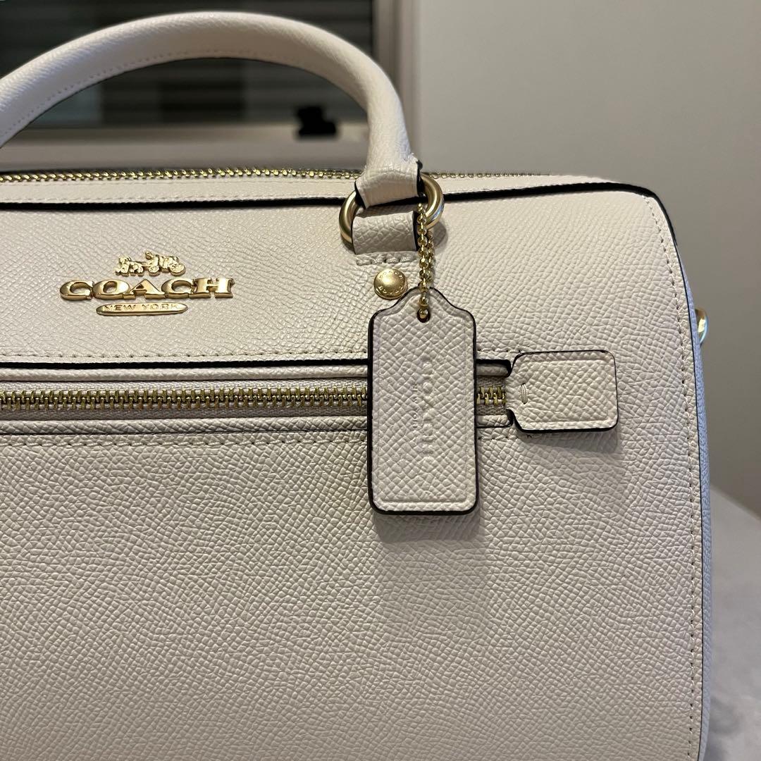 coach コーチ ミニ ローアン ショルダーバッグ 2way ホワイト