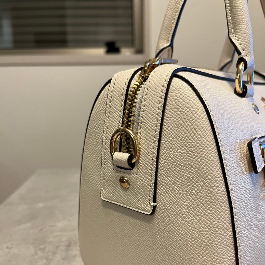 coach コーチ ミニ ローアン ショルダーバッグ 2way ホワイト