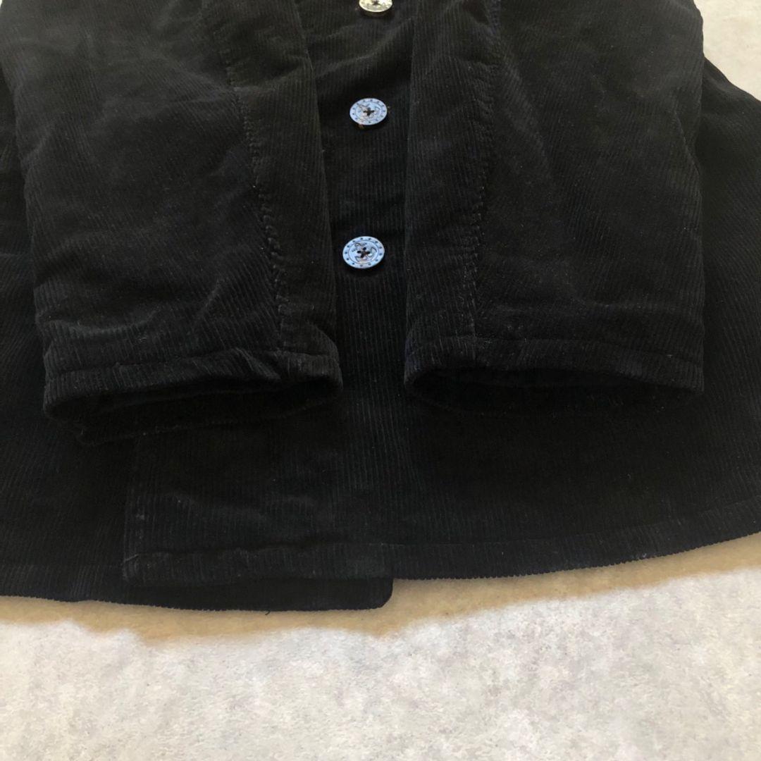 極上黒 復刻US NAVY型コーデュロイ Pコート ピーコート太畝