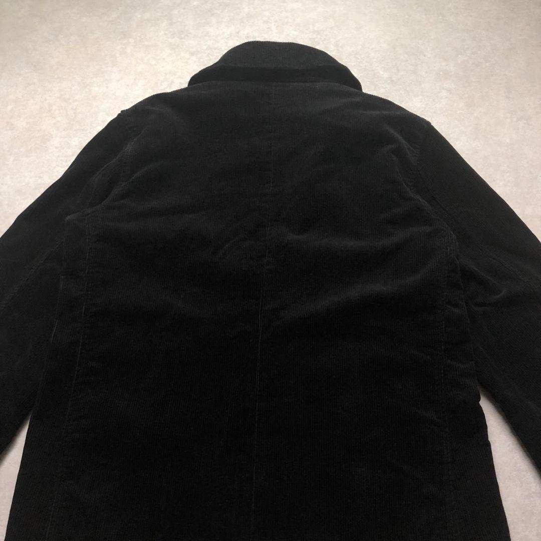 極上黒 復刻US NAVY型コーデュロイ Pコート ピーコート太畝