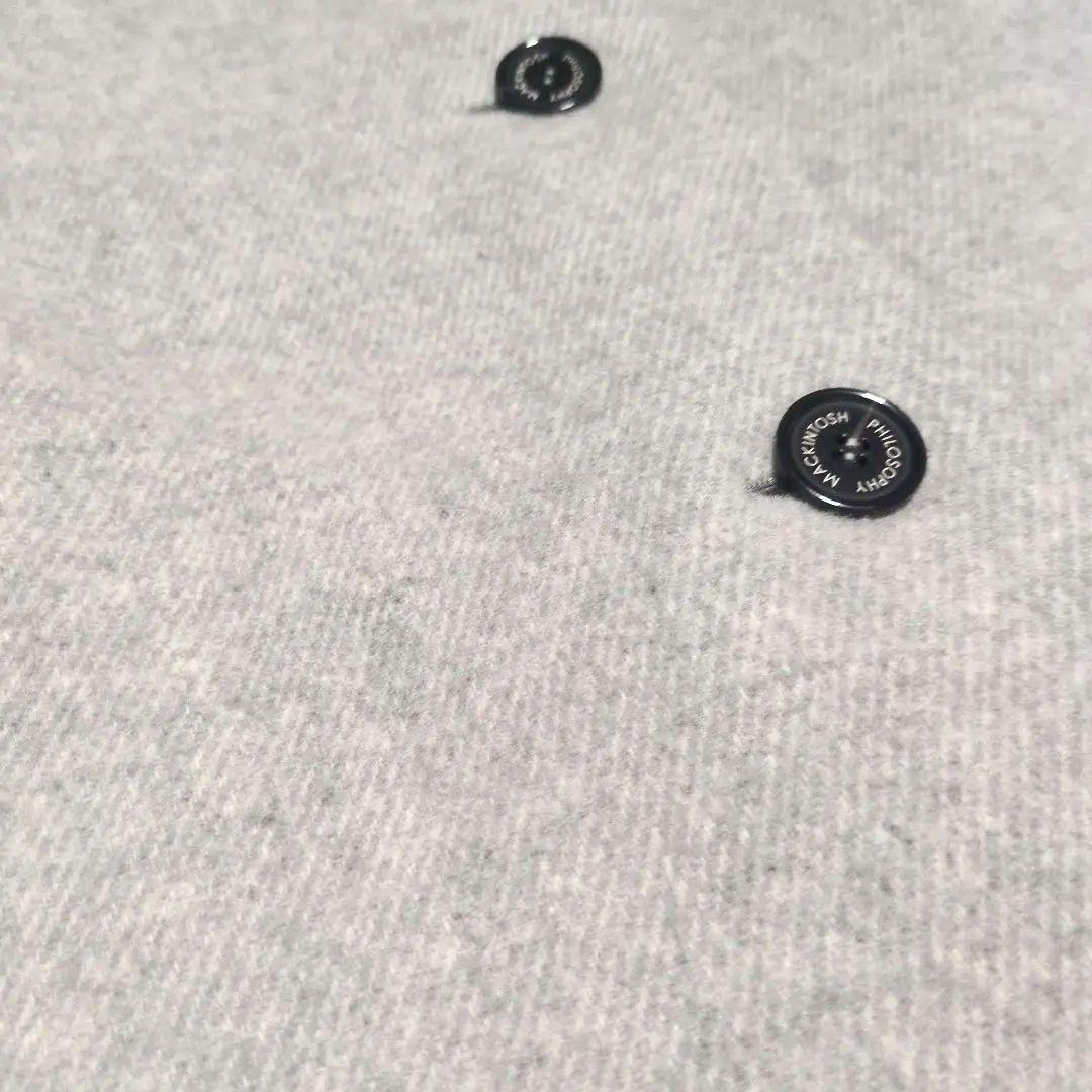 マッキントッシュ フィロソフィー　ウールステンカラーコート　グレー　サイズ38