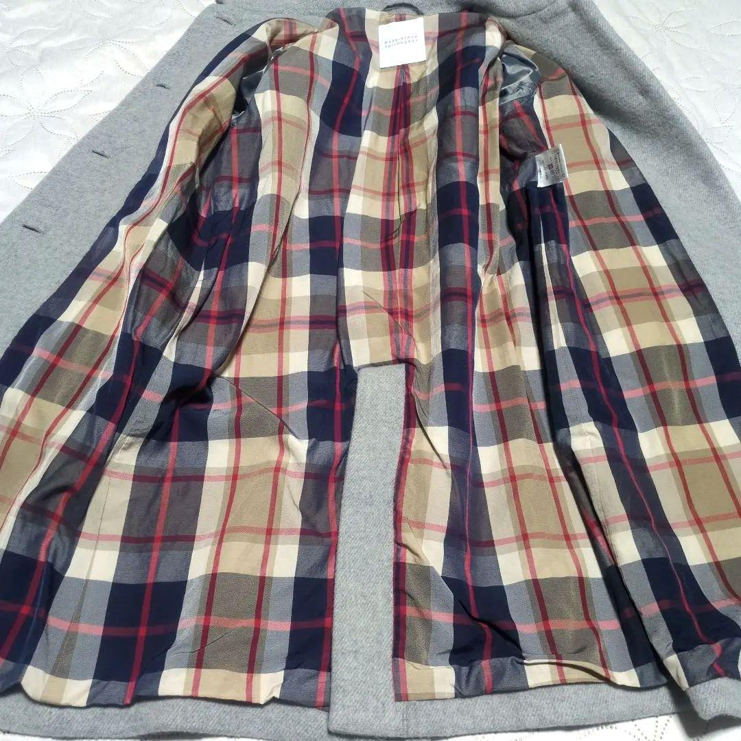 マッキントッシュ フィロソフィー　ウールステンカラーコート　グレー　サイズ38