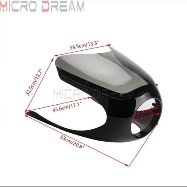 SR400/XSR用 汎用ハーフロケットカウル カフェレーサースタイル