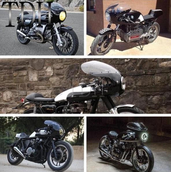 SR400/XSR用 汎用ハーフロケットカウル カフェレーサースタイル