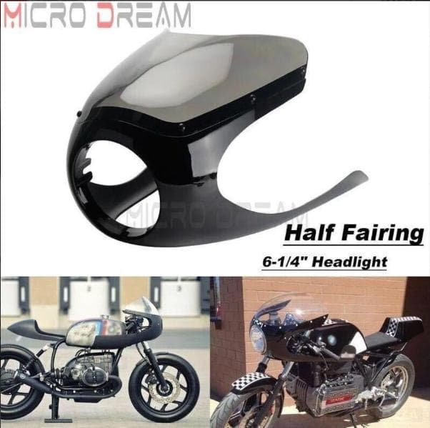 SR400/XSR用 汎用ハーフロケットカウル カフェレーサースタイル