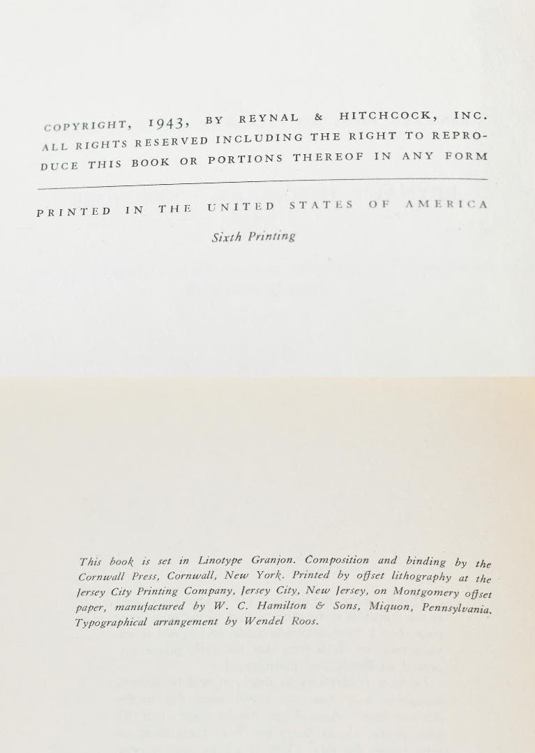 ★限定 星の王子さま 1943年 第6刷 Reynal & Hitchcock刊