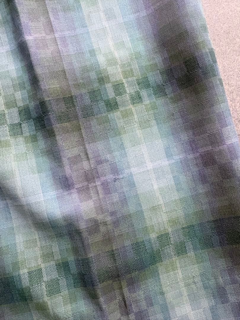 パンツ 90s BALENCIAGA wide wool check slacks