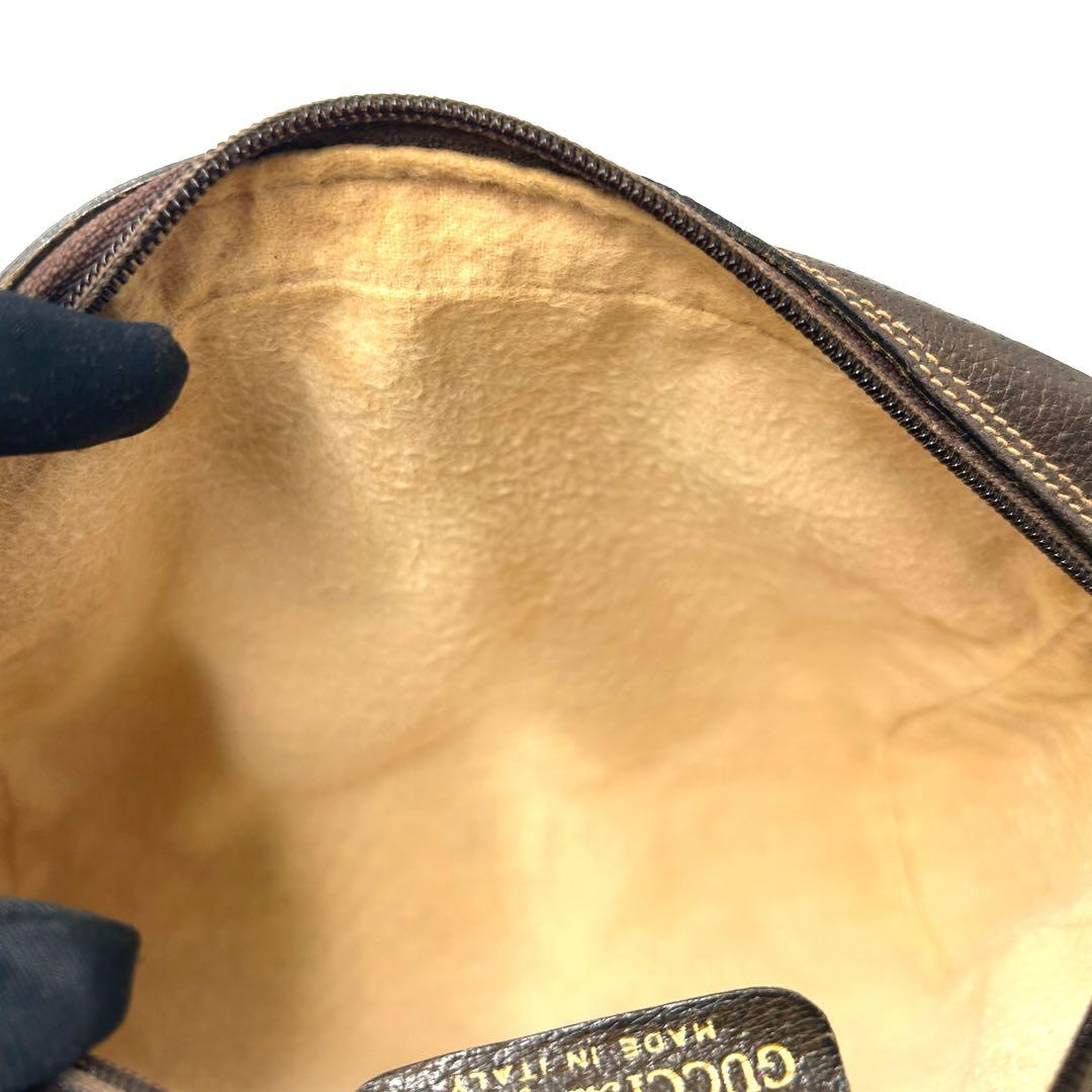 GUCCI グッチ　GG柄　セカンドバッグ　シェリーライン　PVCレザー