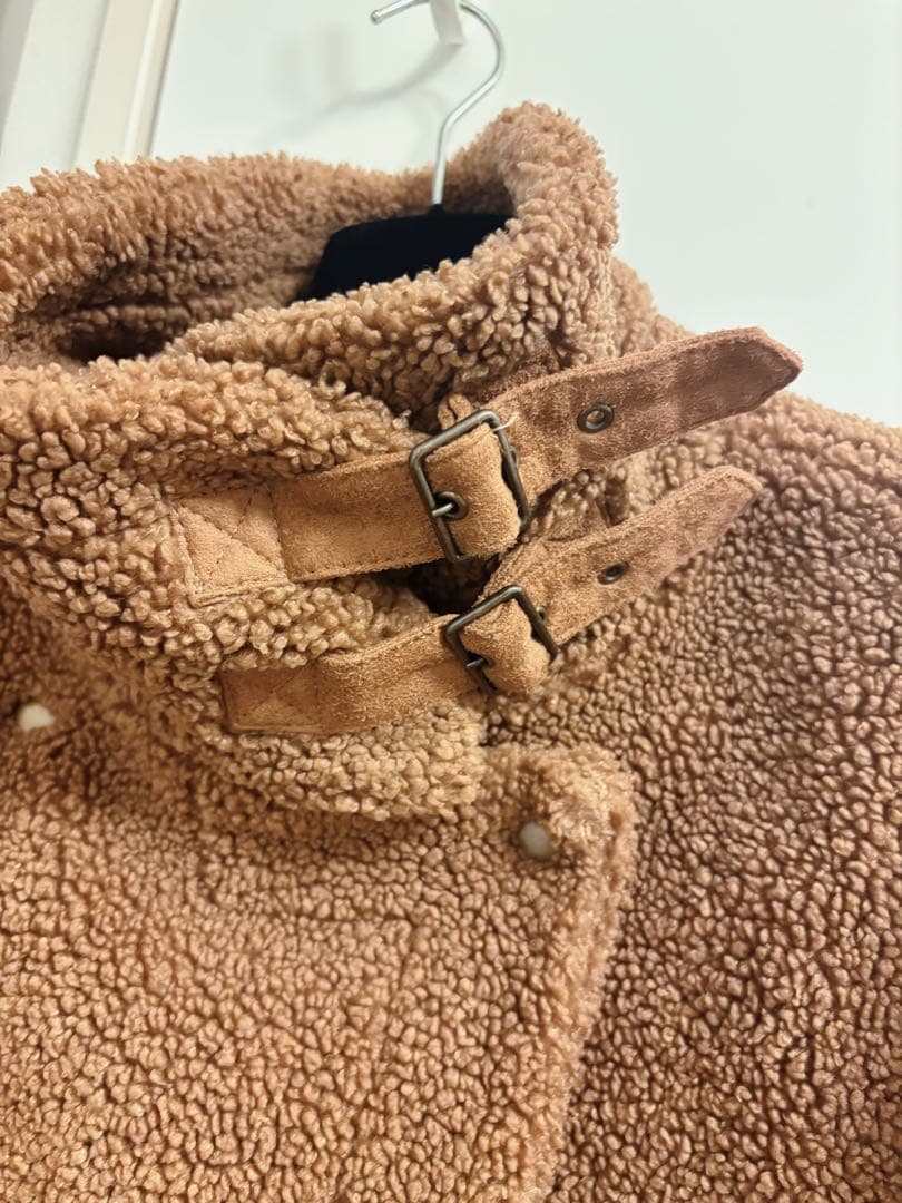 ZERO FRAMeWORK ボアポンチョコート　ブラウン