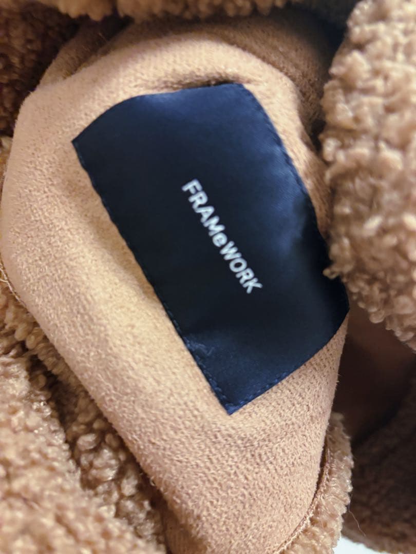 ZERO FRAMeWORK ボアポンチョコート　ブラウン