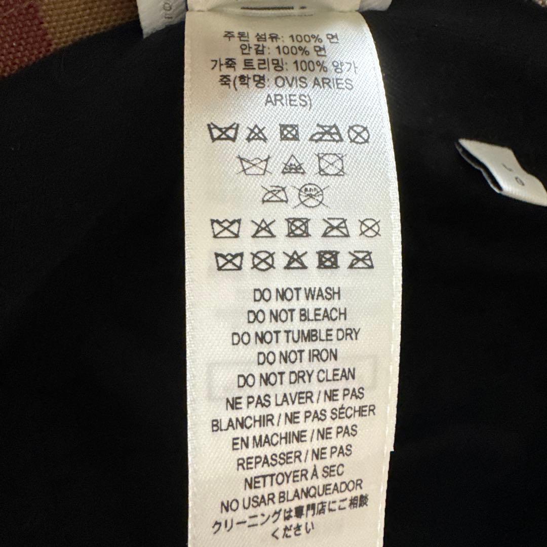 バーバリー　ブラウン系チェック柄 バケットハット