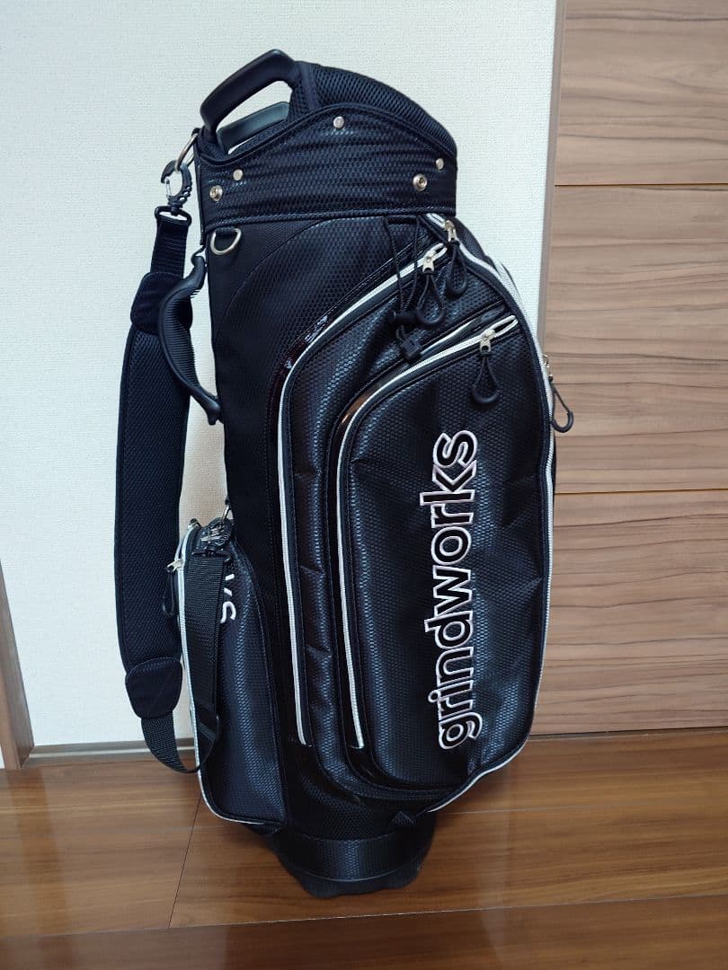 福*助様 【美品】グラインドワークス　 ゴルフキャディバッグ 黒