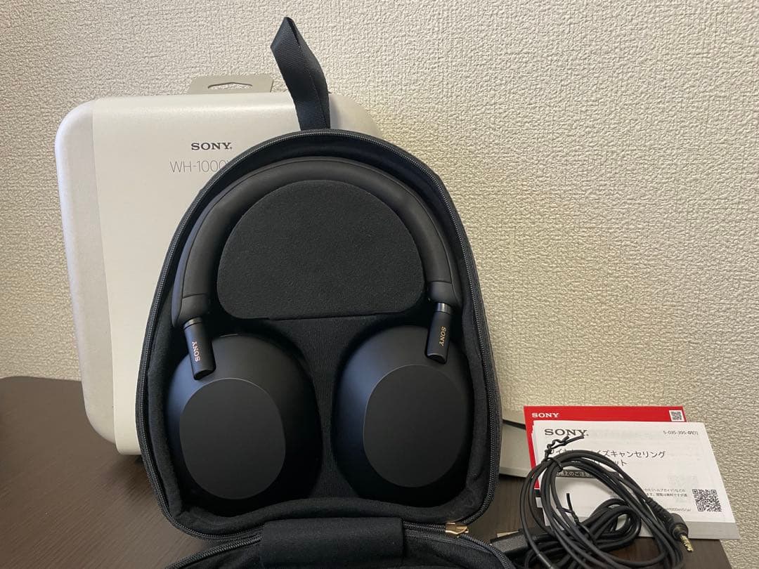 【美品】SONY WH-1000XM5 ブラック ソニー ワイヤレス ヘッドホン