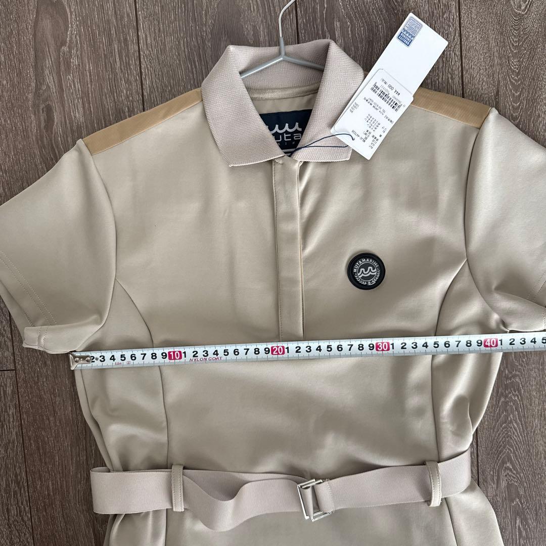 MUTA MARINE ベージュ ポロワンピース