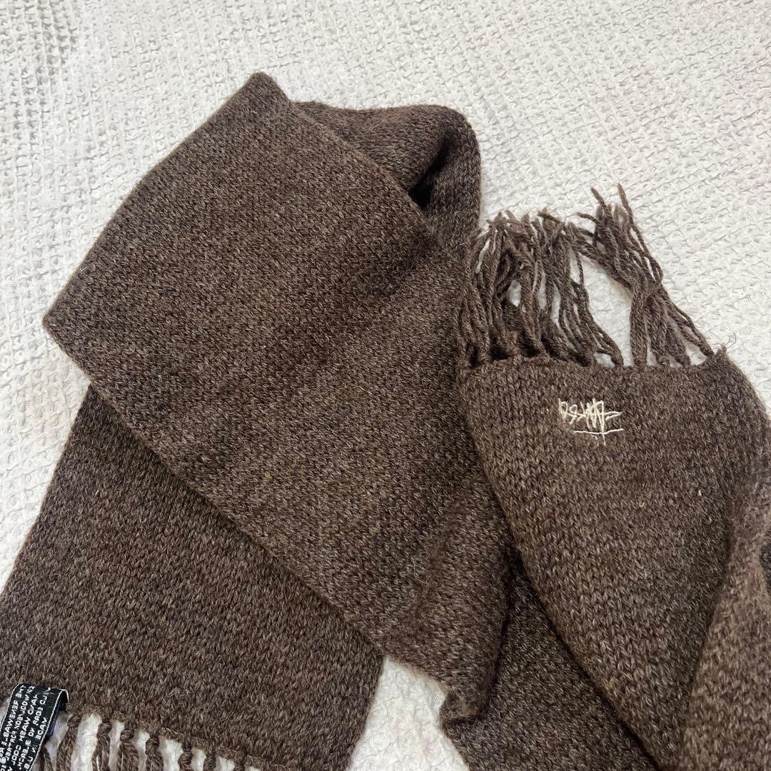 小物 vintage stussy muffler brown