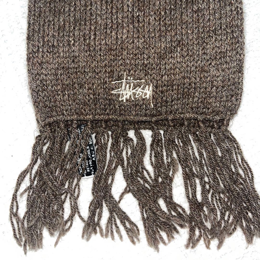 小物 vintage stussy muffler brown