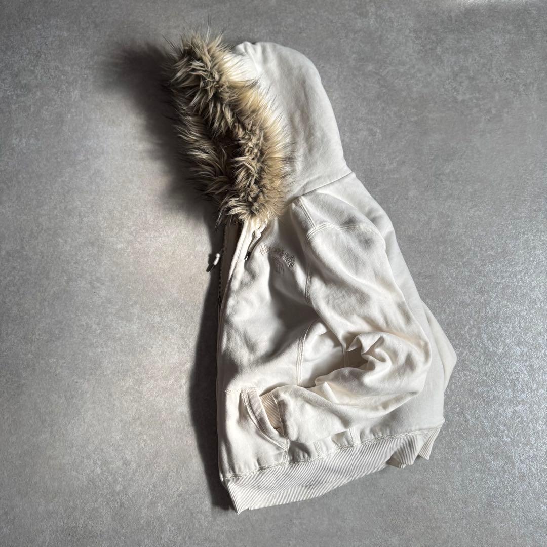 00s〜10s Abercrombie&Fitch fur zip hoodie