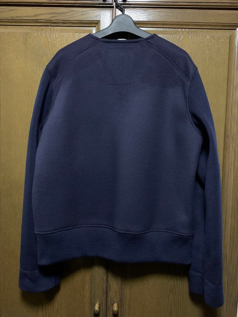 OVERCOAT ノーカラーウールジャケット　S