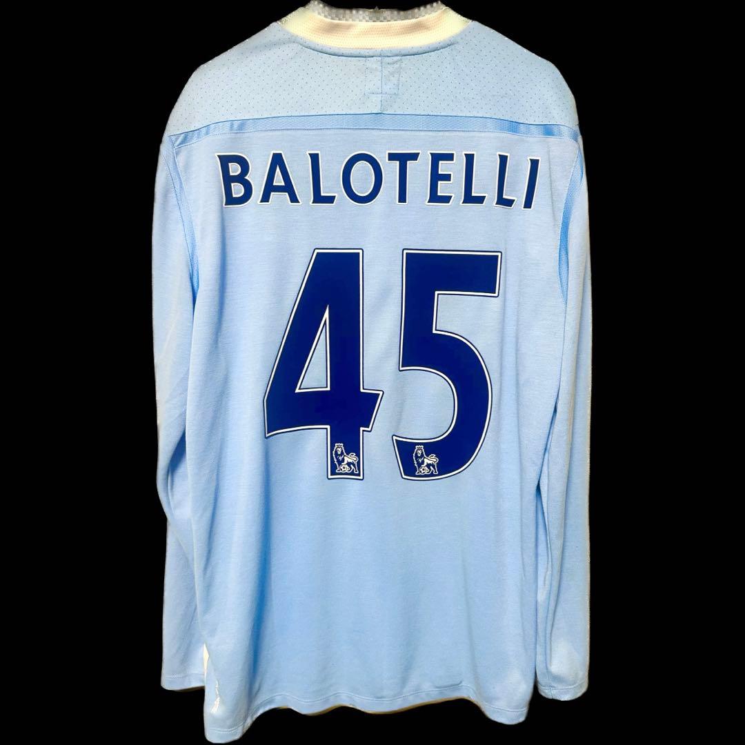 【バロテッリ#45】マンチェスターシティユニフォーム長袖11/12「サイズ42」
