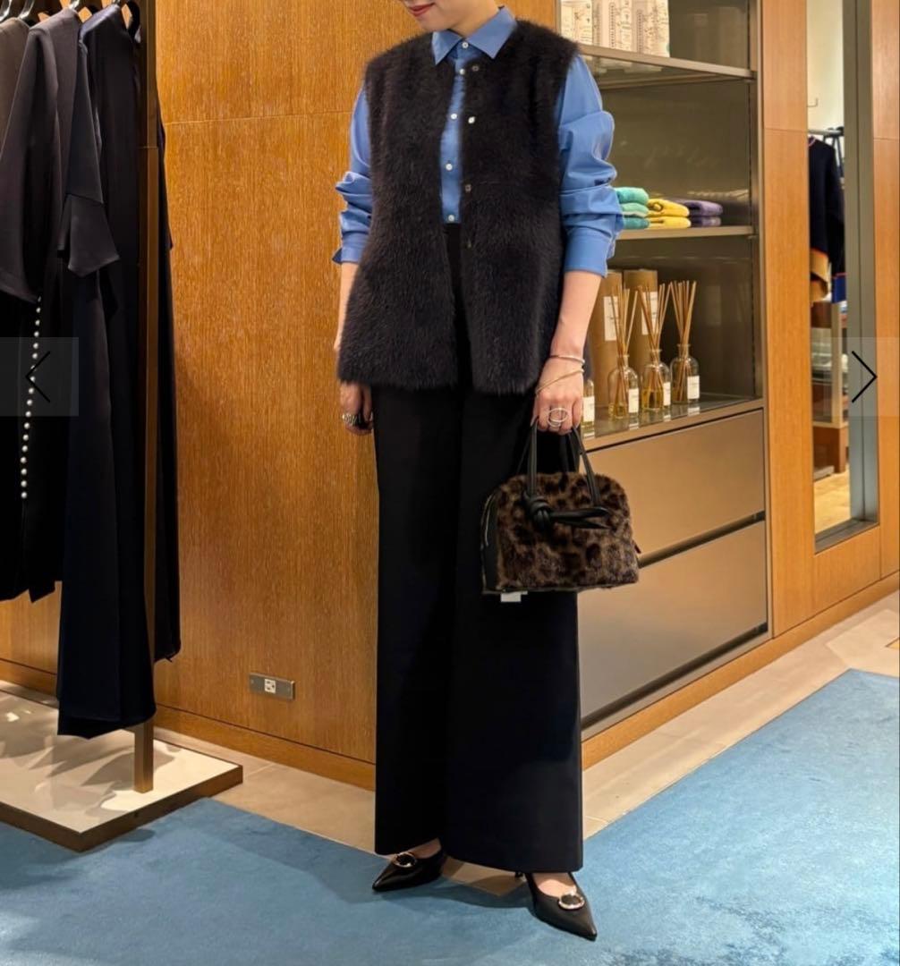 TOMORROWLAND Ballsey フェザーヤーン ペプラムベスト