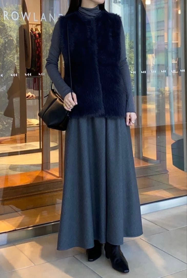 TOMORROWLAND Ballsey フェザーヤーン ペプラムベスト