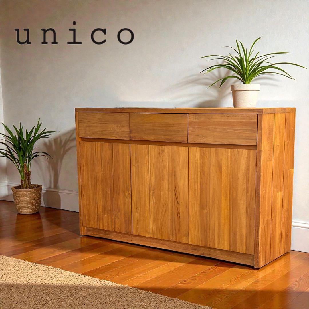 【MI】unico ウニコ BREATH ブレス キャビネット チーク無垢