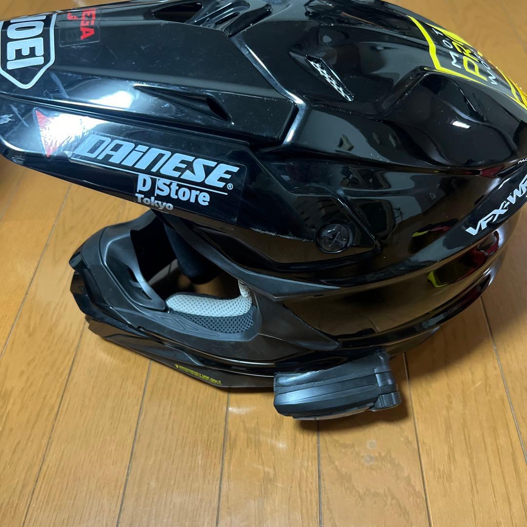 SHOEI VFX-WR オフロード　インカム（ケーブルなし）.ゴーグル付き