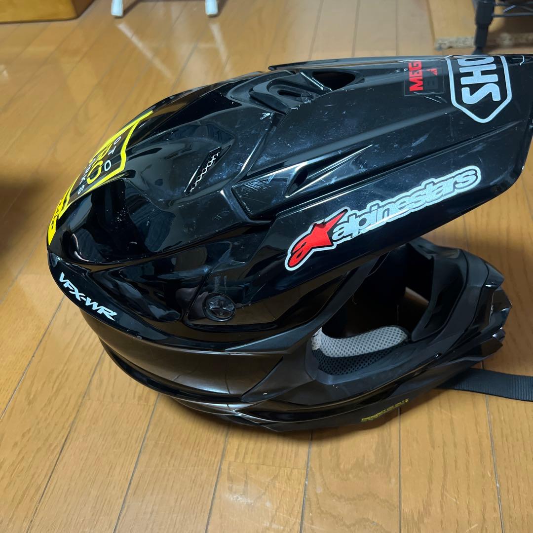 SHOEI VFX-WR オフロード　インカム（ケーブルなし）.ゴーグル付き