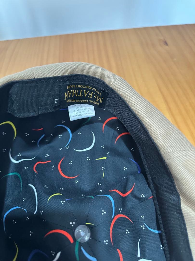 Mr.FATMAN キャスケットLUCKY DAN TWILLベージュ サイズL