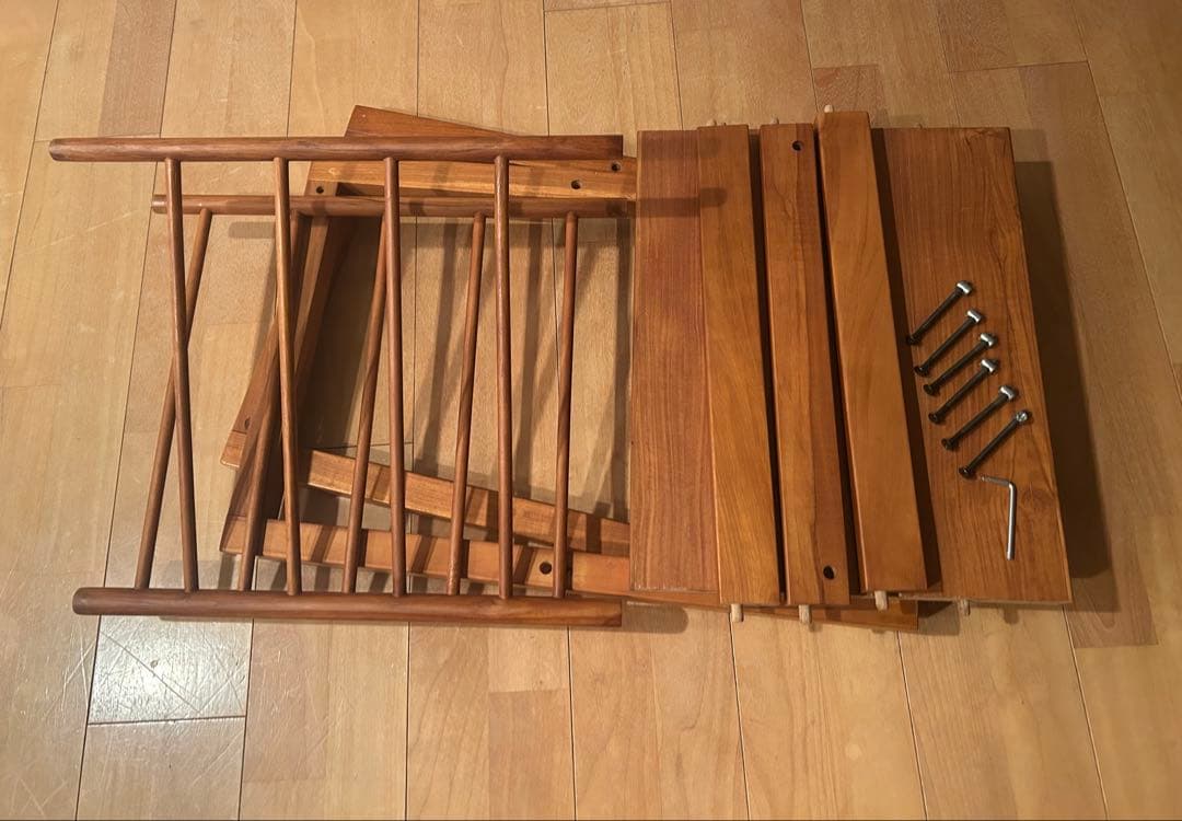 SCANTEAK サイドテーブル マガジンラック