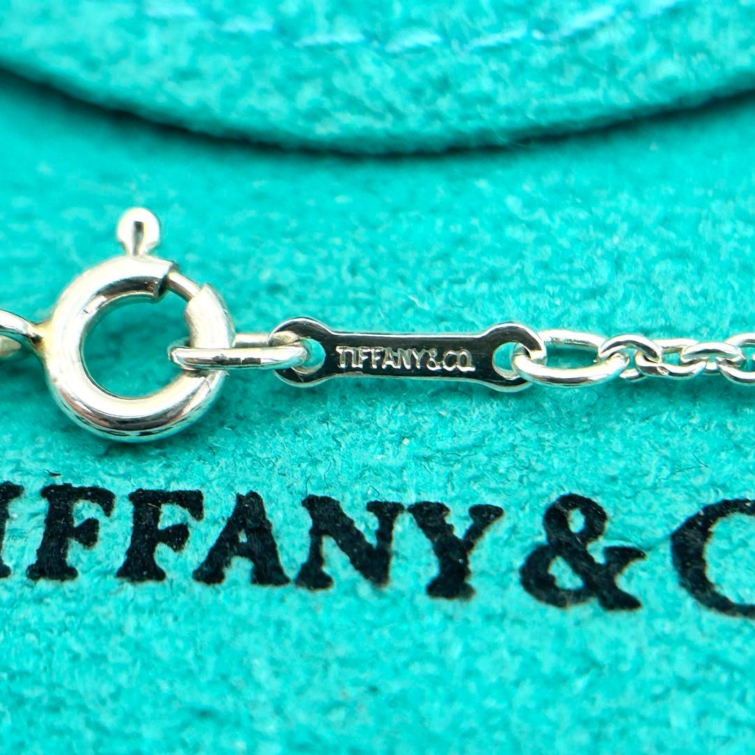 美品　ティファニー　ビーンズ　ラージ　ロング　ネックレス　シルバー　約77cm