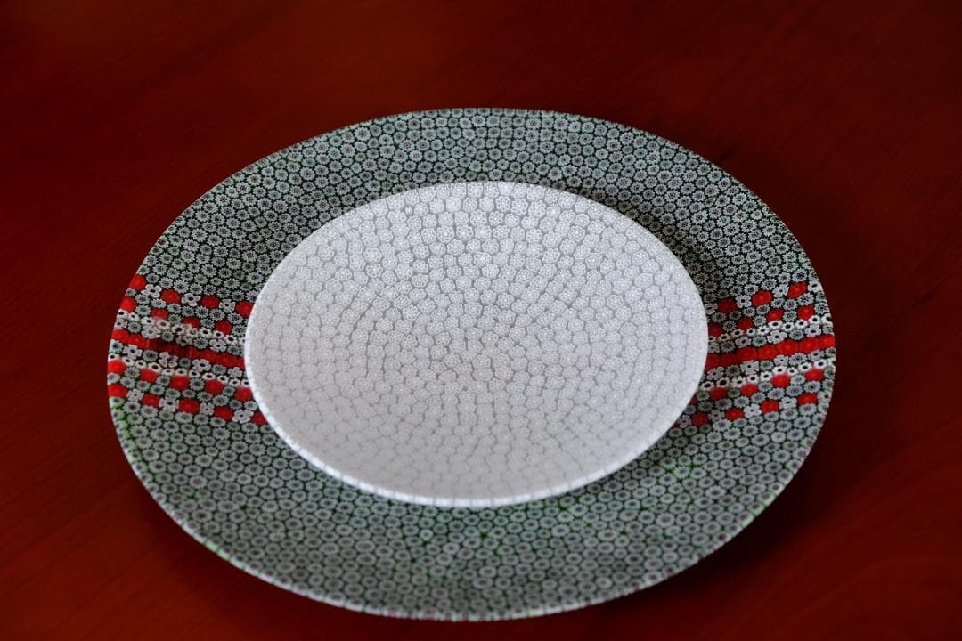 ミルフィオリ ガラス プレート グラス 江波冨士子/舩木倭帆/藤田喬平/田子美紀